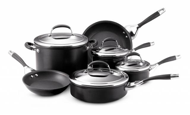 Circulon elite hard anodized nonstick 10-piece cookware set review