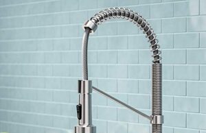 Review of Kraus KPF-1610SS Bolden 18-Inch Commercial Kitchen Faucet with Dual Function Pull-Down Sprayhead in All-Brite Finish, Stainless Steel