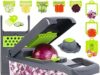 Review of Vegetable Chopper, Onion Chopper, Mandolin Slicer,Pro 10 in 1professional food Choppermultifunctional Vegetable Chopper and Slicer, Dicing Machine, AdjustableVegetable Cutter With Container(grey)