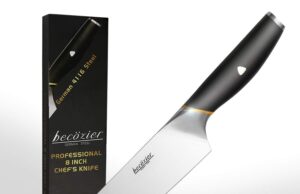Review of Chef Knife 8'' | German High Carbon | Becozier