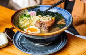 Recipe for ramen. Prepare Japanese broth