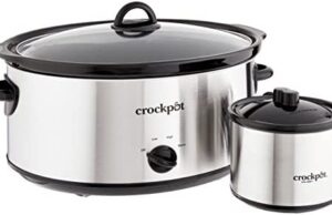 Review of Crockpot Large 8 Quart Slow Cooker with Mini 16 Ounce Food Warmer, Stainless Steel