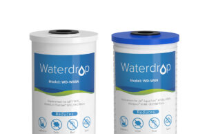 Waterdrop WF10PG 5 Micron 4.5" x 10" Sediment Filter and Activated Carbon Filter, Replacement Cartridge for WFH21-PG Whole House Water Filtration System