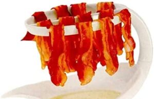 Review of ZFJ Microwave Bacon Cooker, Bacon Tray for Cooking Crispy Bacon in few Minutes Reduces Fat up to 35% for Healthy Breakfast. 10.5 x 6.3 x 5.7 inch