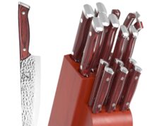 Six Steak Knives Of 16-Piece Knife Block Set