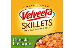 Review of Velveeta Kraft Cheesy Skillets Dinner Kit Box, Lasagna, 4.912 Ounce
