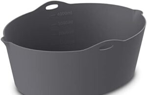 Review of Slow Cooker Liners Fit Crockpots 7-8 Quart,Reusable Silicone Liner Insert for Crock Pot,Leakproof & Dishwasher Safe Cooking Liners for 7-8 QT Large Oval Crock-Pots(Grey)