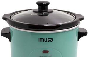 Review of IMUSA USA GAU-80113T 1.5 Quart Teal Slow Cooker with Glass Lid