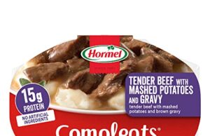 Review of HORMEL COMPLEATS Tender Beef With Mashed Potatoes & Gravy Microwave Tray, 9 oz. (6 Pack)