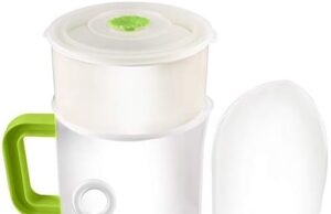 Review of Multiple Usage Food Strainer Greek Yogurt Strainer Maker with 200 Micron Nylon Cheesecloth Bag Food Grade Polycarbonate and Stainless Steel Mesh BPA-Free, Soy Milk Juice Tea Filter 1.5-Quart