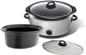Review of 7QT Slow cooker pot compatible with 7qt Crock pot slow cooker with Stainless Steel housing(FREE Slow Cooker & Glass Lid INCLUDED)