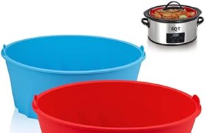 Review of 2pcs Silicone Slow Cooker Liner Slow Cooker Liner Fits 6 Quart Oval Slow Cooker, Food Grade Material, Reusable Slow Cooker Liner, Leak Proof, Dishwasher Safe, With Handle, Replacement Disposable liner