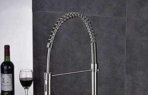 Review of Taps,Faucets,Kitchen Faucet Single Handle 360 Swivel Mixer Tap Nickel Brushed Hot and Cold Water Kitchen Sink Faucet Spstyle Pull Out Spray Head Deck Mounted/Brushed Nickel