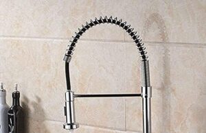 Review of Taps,Faucets,Kitchen Faucet Single Handle 360 Swivel Mixer Tap Nickel Brushed Hot and Cold Water Kitchen Sink Faucet Spstyle Pull Out Spray Head Deck Mounted/Chrome