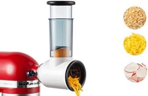 Review of Slicer Shredder Attachment for Stand Mixers, Cheese Grater for Stand Mixers, Food Processor with 3 Blades by Hozodo