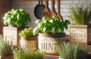 10 Creative Kitchen Herb Planters with Stylish Labels✔️