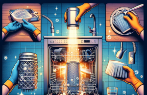 How to clean the dishwasher filter for efficient operation