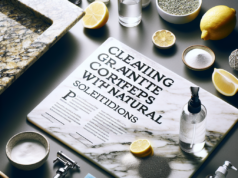 cleaning granite countertops with natural solutions