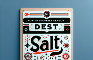 How to Properly Season Your Dishes with Salt✔️
