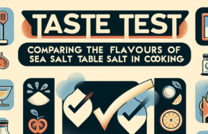 Taste Test: Comparing the Flavors of Sea Salt and Table Salt in Cooking✔️