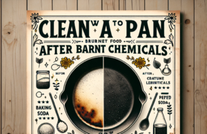 How to clean a pan after burnt food without chemicals