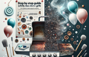 How to safely clean electric grills and remove food debris