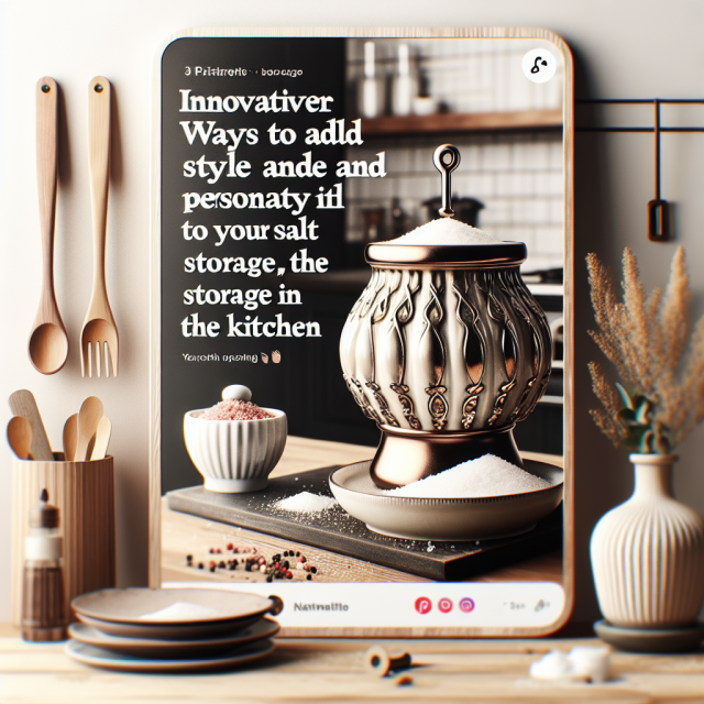 Innovative Ways to Add Style and Personality to Your Salt Storage in the Kitchen✔️